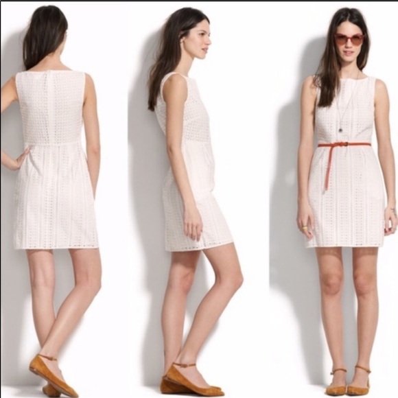 Madewell Dresses & Skirts - Madewell Eyelet Trail White Lined Cotton Dress 0